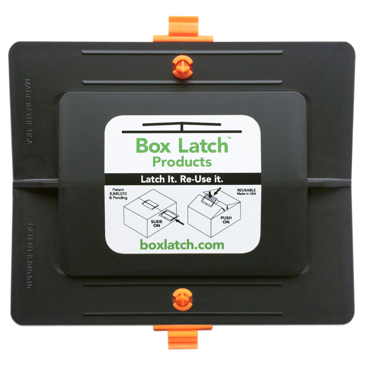 Box Latch Large with 2 Anchors Black 10, 25, 100 & 400 Unit Packs