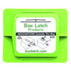 Box Latch - Closing boxes without tape. Medium - green.