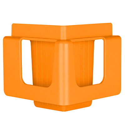 Box Latch - Closing boxes without tape. Clip and Stack - orange.