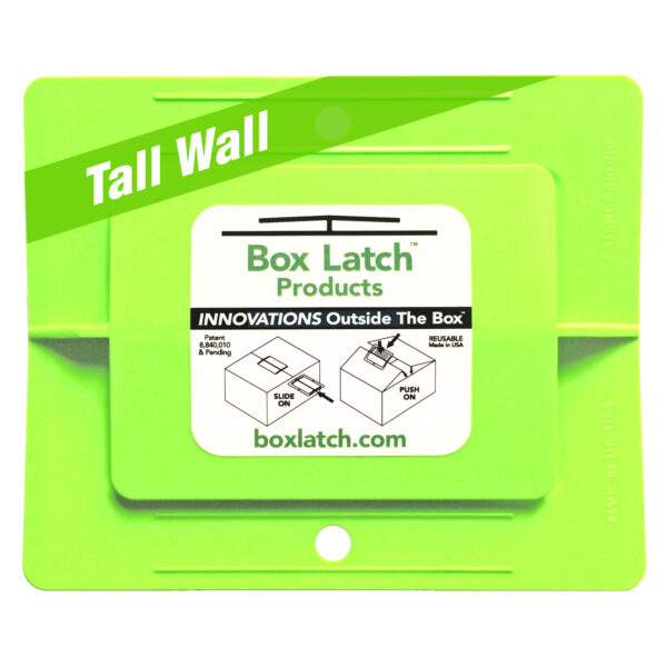 Box Latch large, tall wall, neon green, product