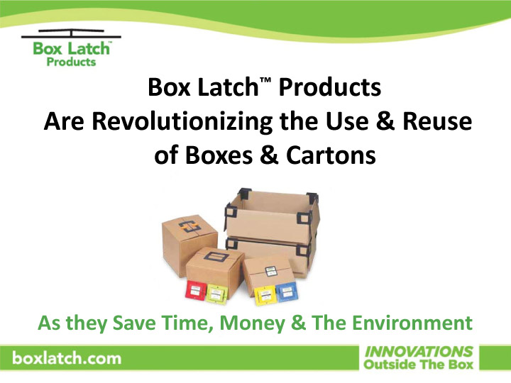 Home Box Latch Products