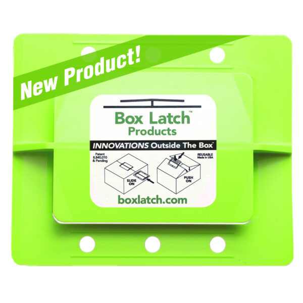 Box Latch large, super tall wall, 3 hole, neon green, product