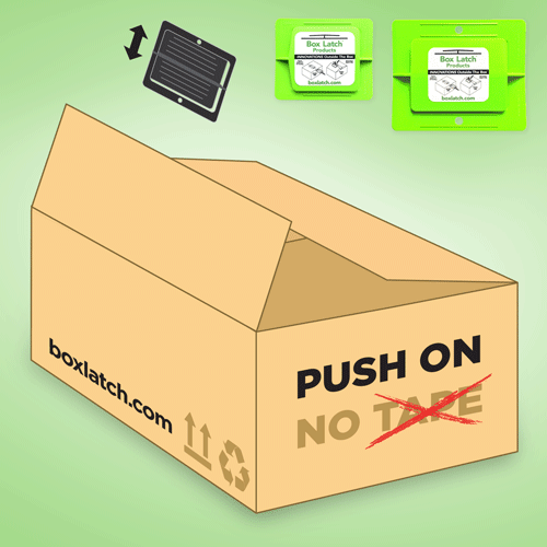 Best Way to Close & Reopen Boxes Without Tape - Box Latch™ - Box